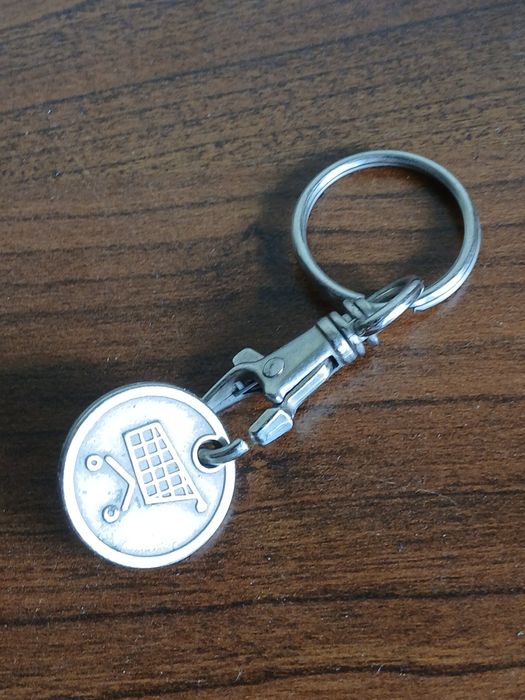 Unikat TPSA brelok do kluczy z żetonem do wózków na zakupy