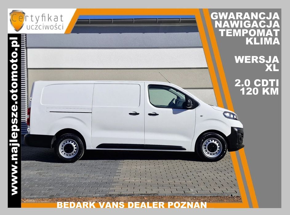 Citroën Jumpy, XL, LONG, 2020 XI, nawigacja, tempomat, klima  Gwarancja, XL, LONG, nawigacja, tempomat, klima
