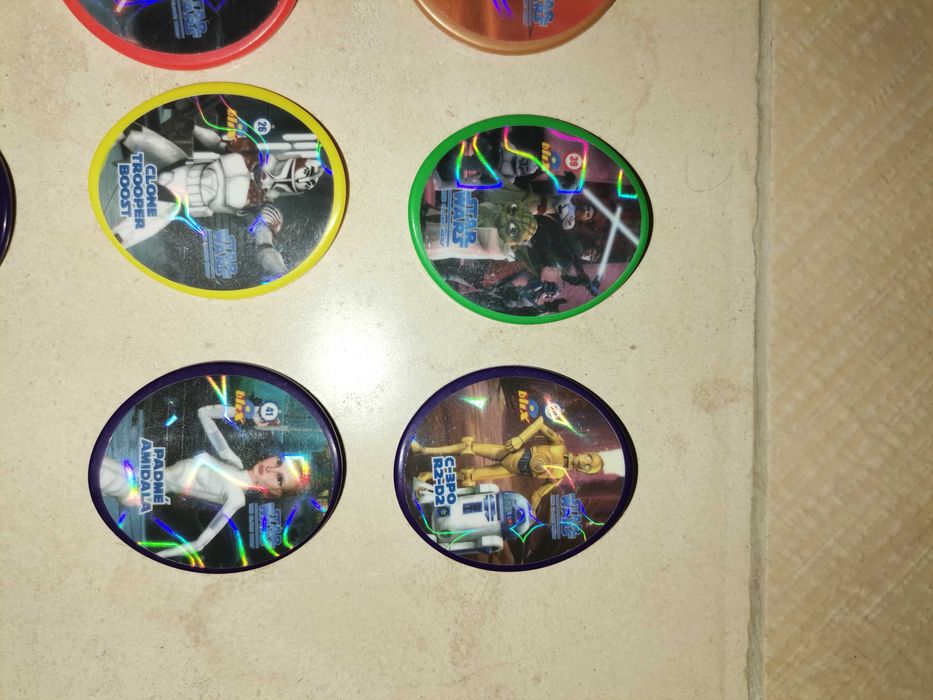 Star Wars Clone Wars - Lote de 11 Tazos Matutano Blix 2009