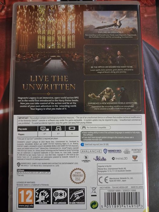 Hogwarts Legacy Nintendo Switch