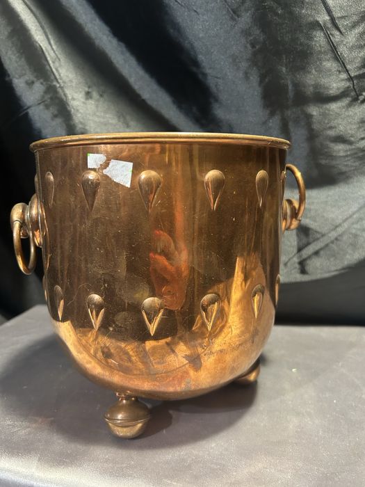 Miedziane Wiaderko na Lód – Elegancka Doniczka – Styl Klasyczny