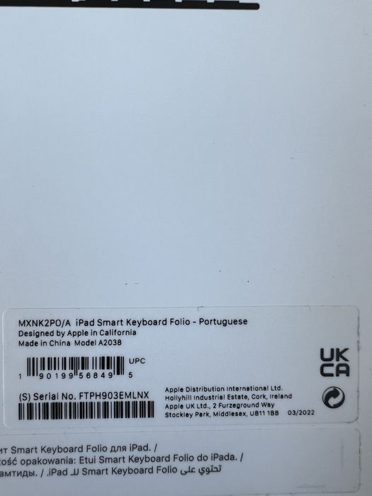 Smart Keyboard Folio para iPad