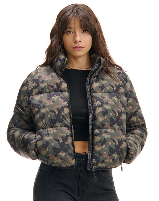 Krótka kurtka puffer moro