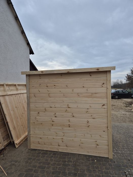 Domek drewniany z dachem jednospadowym 2x2m
