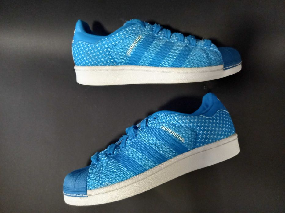 Nowe buty Adidasy Superstar niebieskie.Wysylka w cenie.