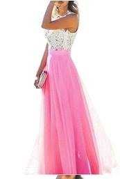 vestidos de chifon com corpo em bordado, ideais para cerimónias