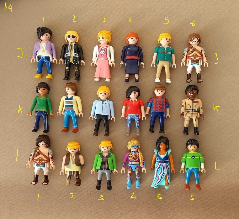 playmobil 128 figuras variadas - adultos