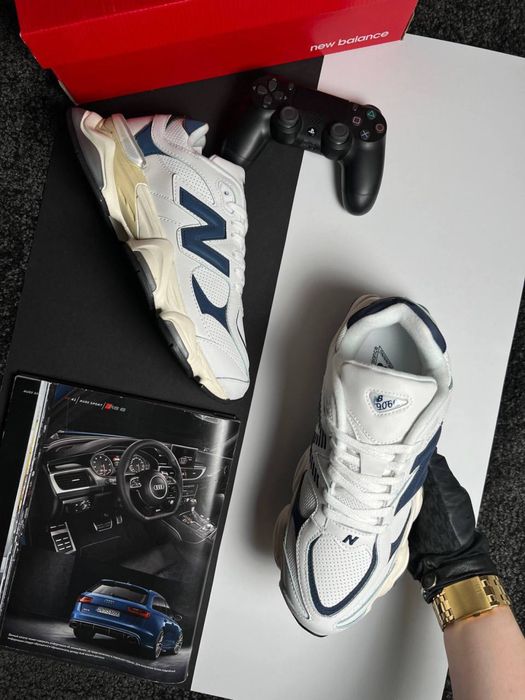 Чоловічі кросівки нью беланс New Balance 9060 White Navy [41,42,43,44,45]