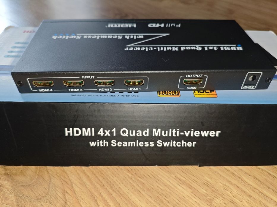Dzielnik HDMI 4x1 Quad Multi Viewer Full HD