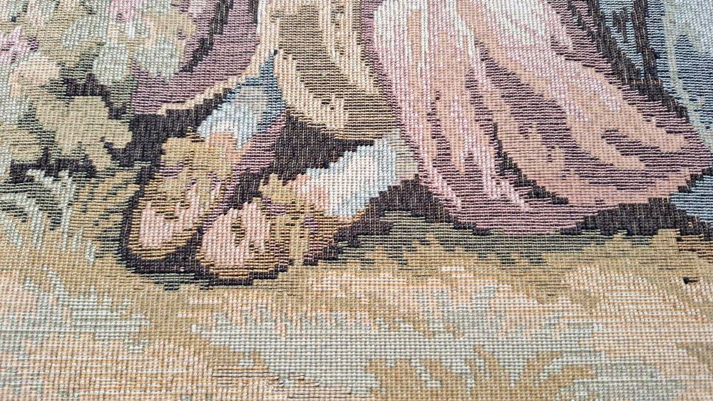 Magnífica Tapeçaria de Parede Grande (Estilo Aubusson) (1.64 x 2.94 m)