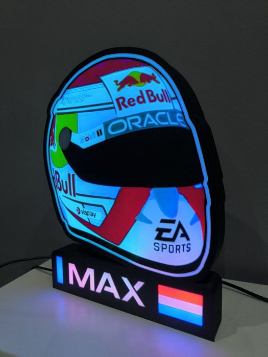 Candeeiro estilo capacete Max Verstapen