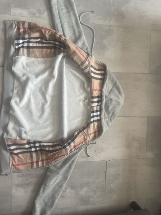 bluza burberry szara