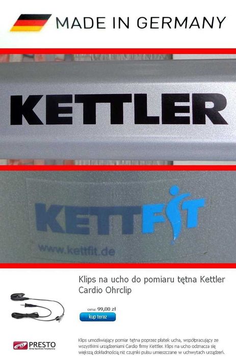 Niemiecki ROWER elektromagnetyczny KETTLER E3 ! Sklep 3200 zł !