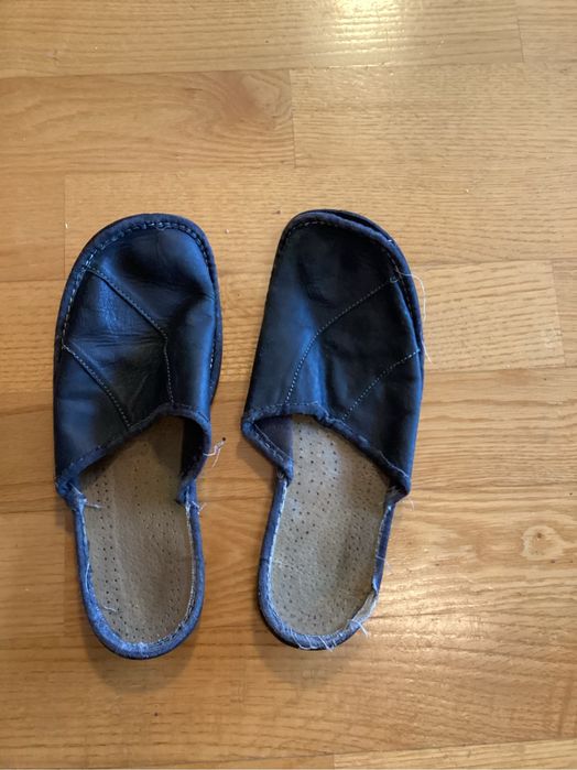 Klapki skorzane meskie
