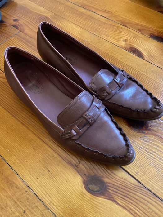 Балетки шкіряні