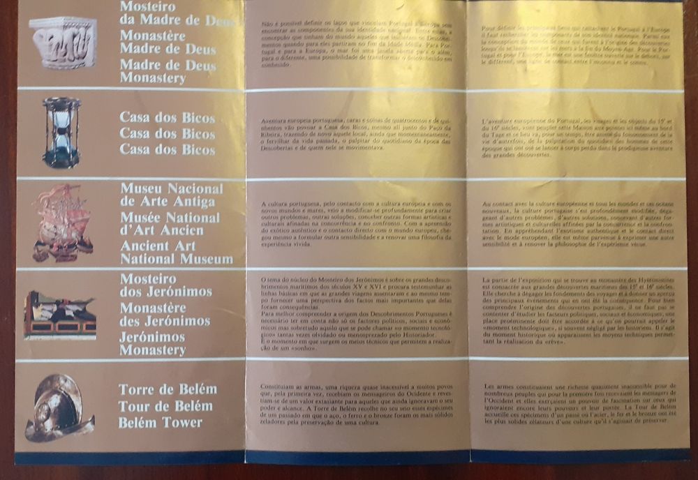 Bilhetes e desdobrável da XVII exposicao europeia de arte,ciencia e cu