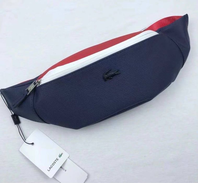 Мужская сумка бананка Lacoste|поясная сумка женская лакоста бананка