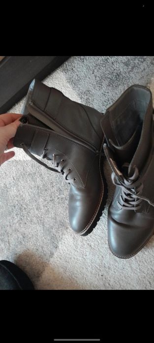 trzewiki trapery skórzane