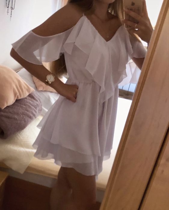 Sukienka biała one size