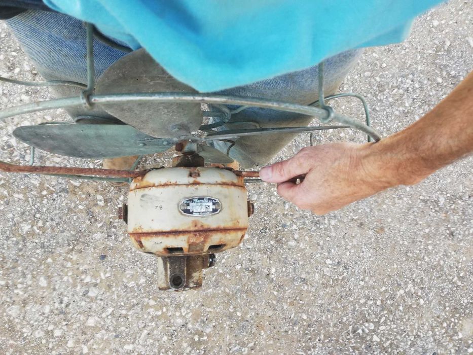 Ventoinha antiga Ercole Marelli de Chão