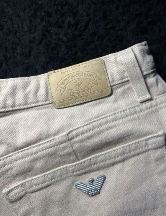 Spodnie Armani Jeans Beżowe Męskie