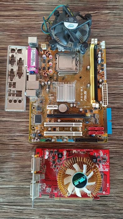 Комплекты + видеокарты + БП 400w