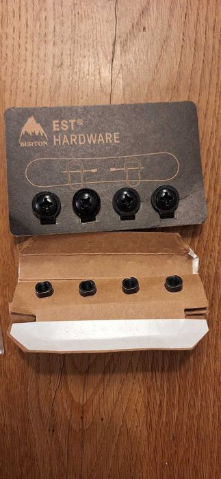 Zestaw montażowy Burton EST M6 Channel : inserty+ śruby, nowe
