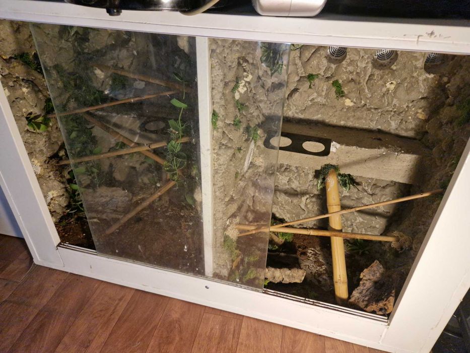 Terrarium przesuwne szyby