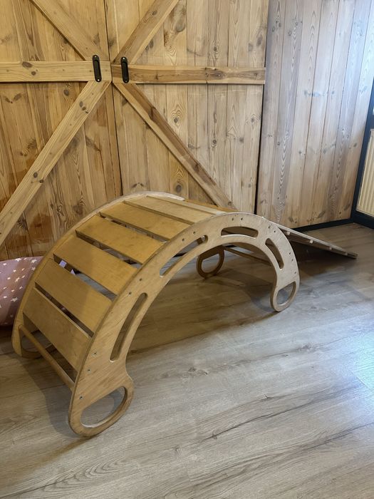 Drewniany bujak, zjezdzlania, sklejka
