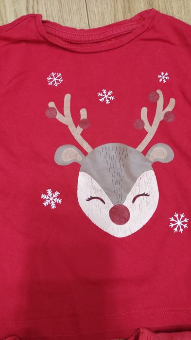 Zestaw świątecznych ubrań dla dziewczynki 98/104 paczka H&M i inne