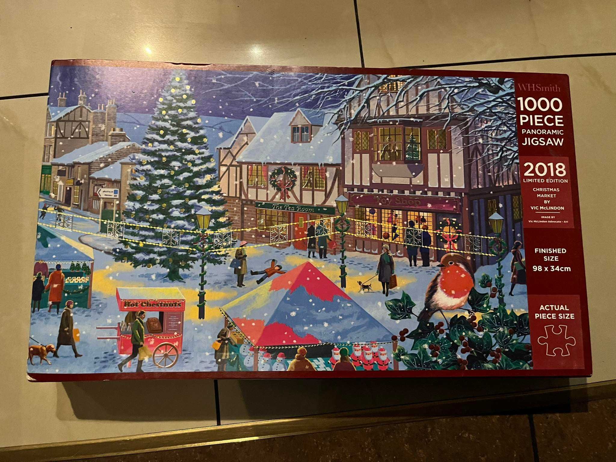 Puzzle WH Smith Christmas Market by McLindon 1000 Piła • OLX.pl