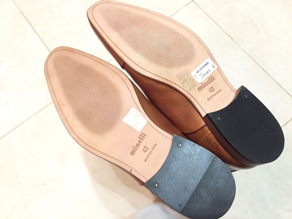 Туфлі нові чоловічи шкіряні італійськи Minelli 42,5-43 размер