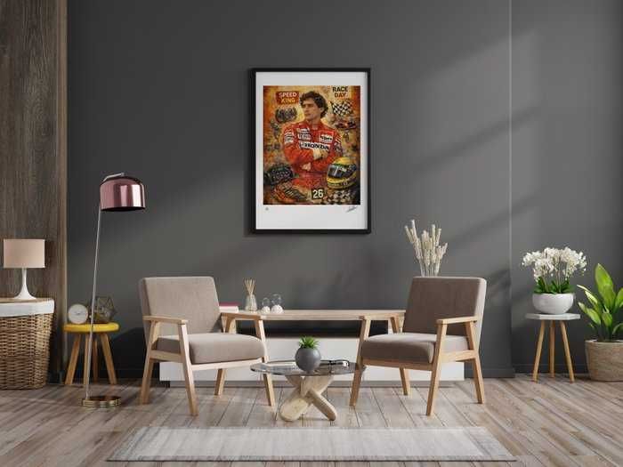 Quadro Ayrton Senna - 2026 - Artista por Raffaele De Leo - Ayrton Senna - arte pop -/30 2026