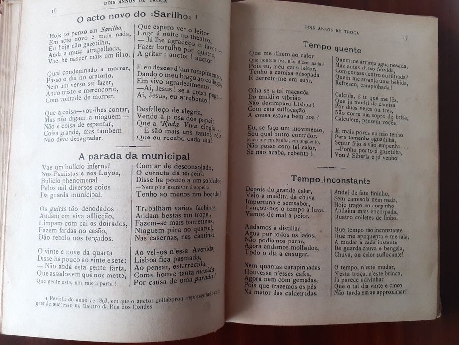 Dois annos de troça. Eduardo Fernandes