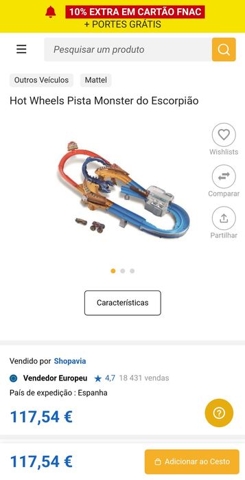 Pista Scorpion Monster Trucks - Hotwheels