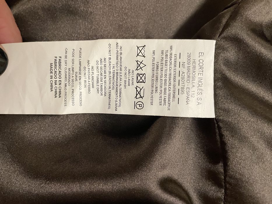 Casaco em pelinho sintético