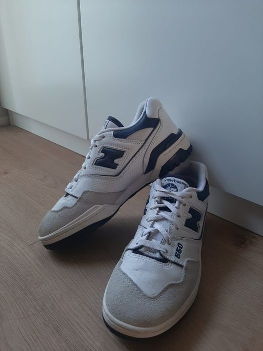 new balance 550 navy blue/white