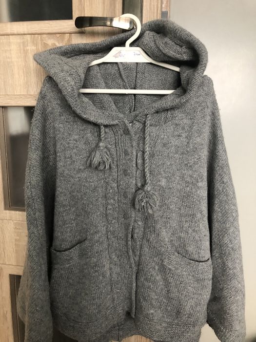 Ponczo pareo narzutka Zara xs s m szara