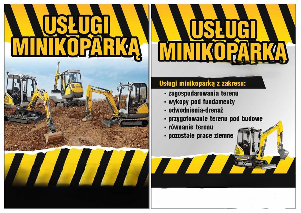 Usługi minikoparką
