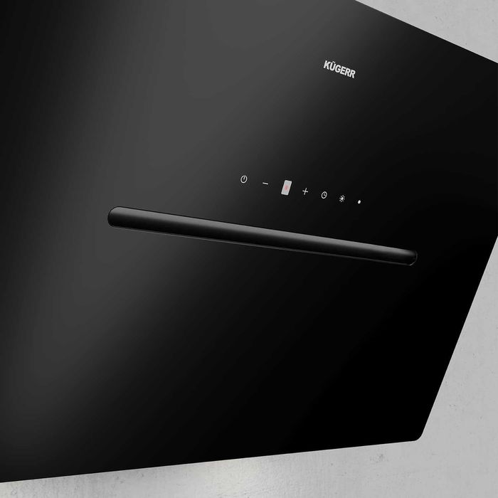 Okap kuchenny RADIALITIC KÜGERR 60 cm bardzo cichy - czarny