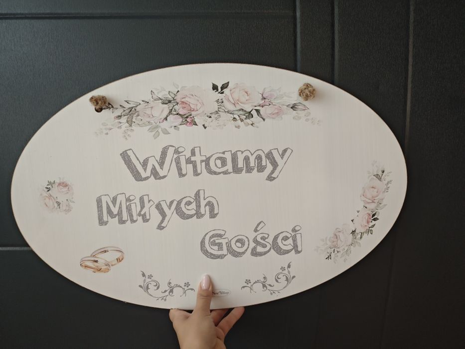 Tabliczka witamy miłych gości
