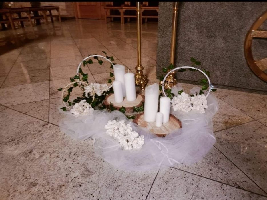 Dokoracja, kościół, ślub,wystrój,wesele