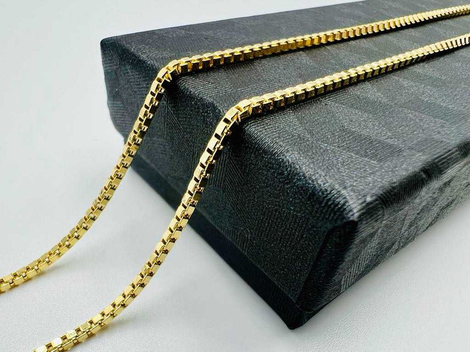 Złoty Łańcuszek 585 Kostka 50 cm