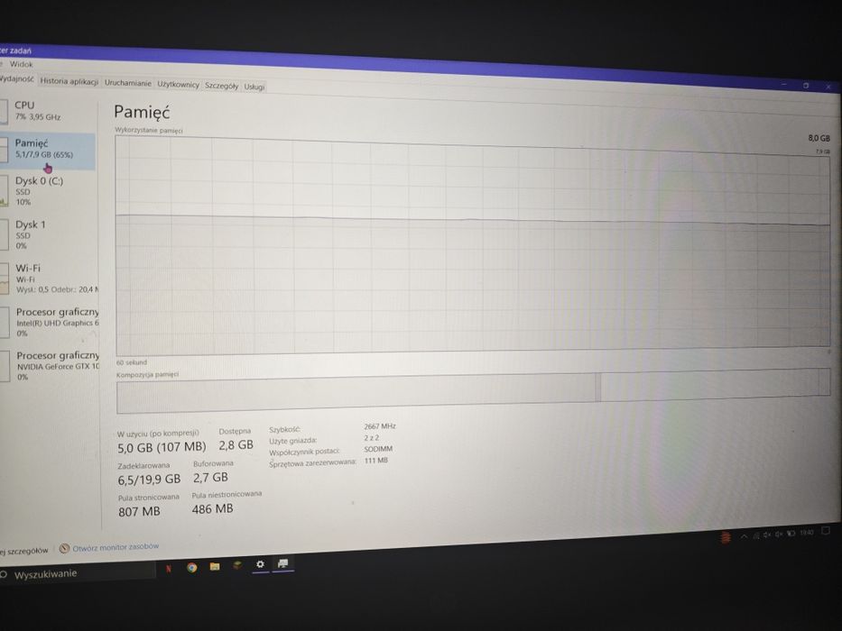 HP Pavilion Gaming i5 / GTX 1050 / SSD 500GB + podkładka chłodząca