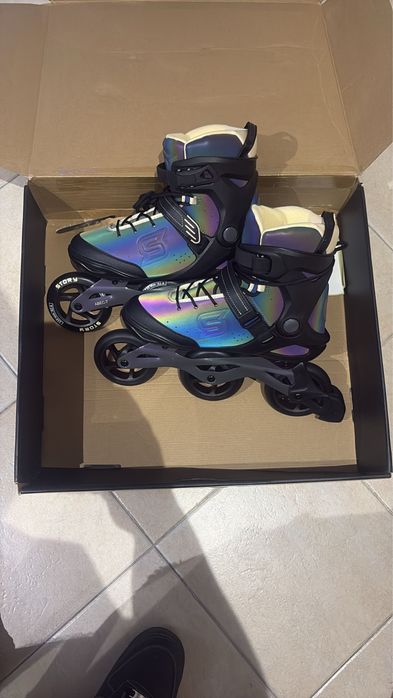 Patins em linha novos nao usados