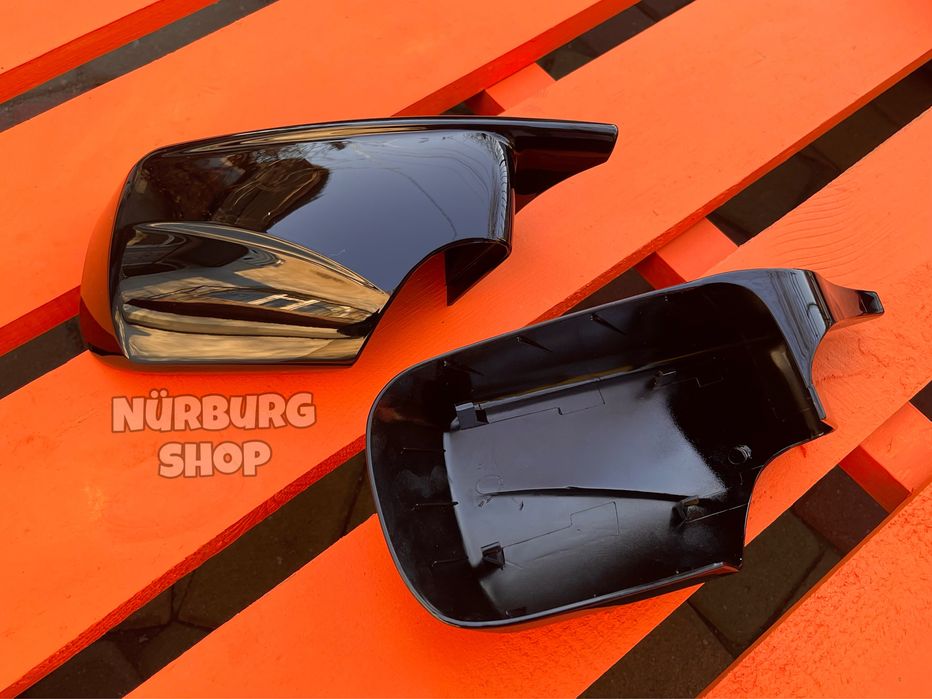 М накладки на зеркала заднего вида BMW E46 карбон черные