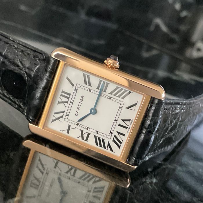Cartier Tank Solo, różowe złoto 18k, large model Janki • OLX.pl