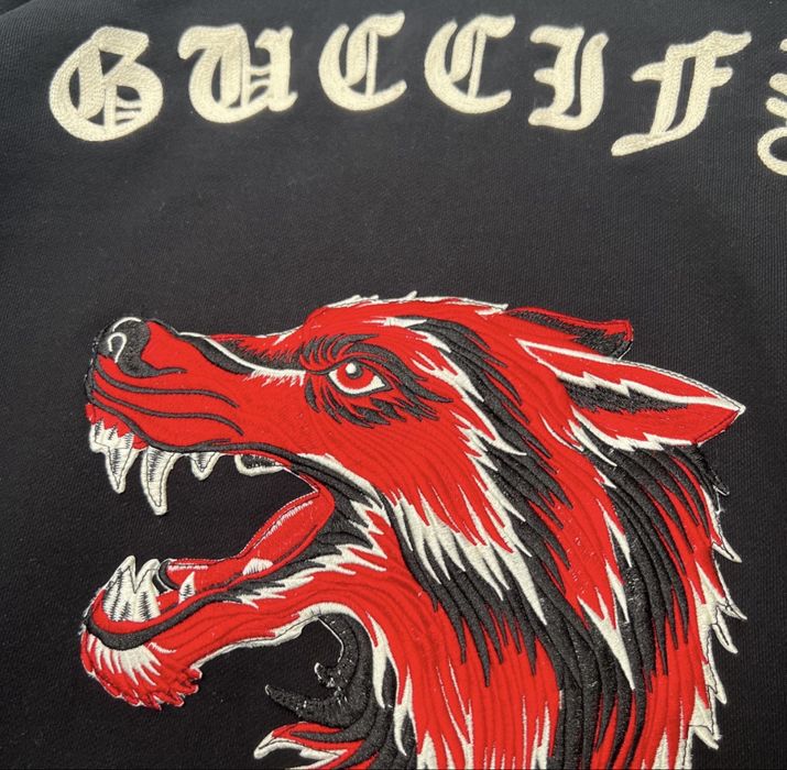 gucci red wolf кофта