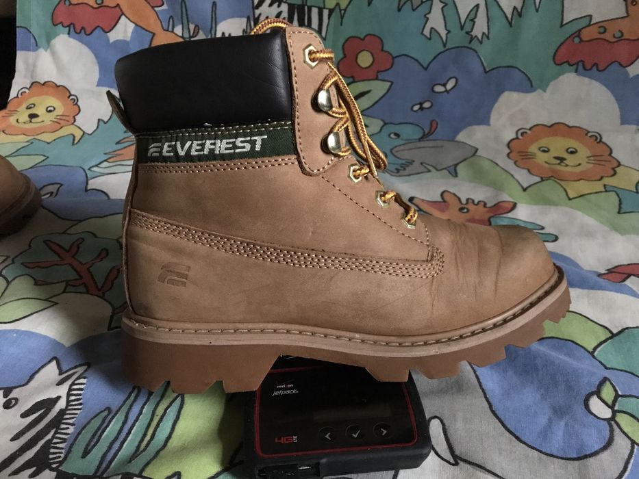 Теплые кожаные зимние термоботинки Everest. Размер 39/25 см