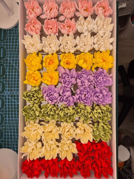 Mydlane kwiaty chryzantema